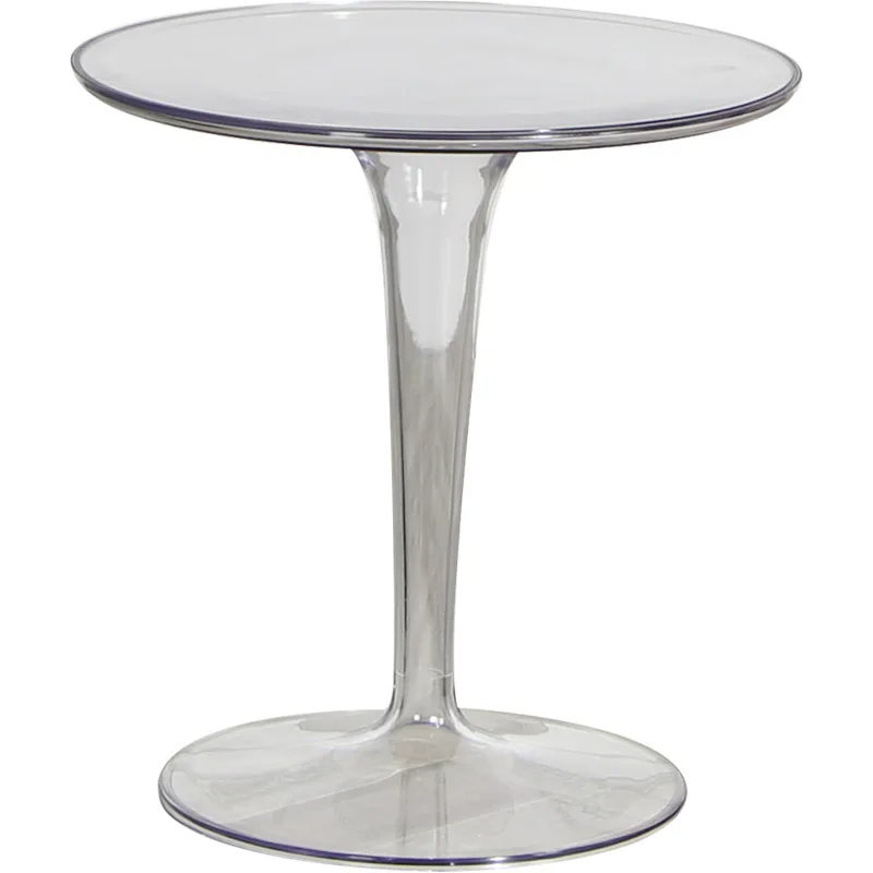 

Small round table negotiation coffee table transparent
