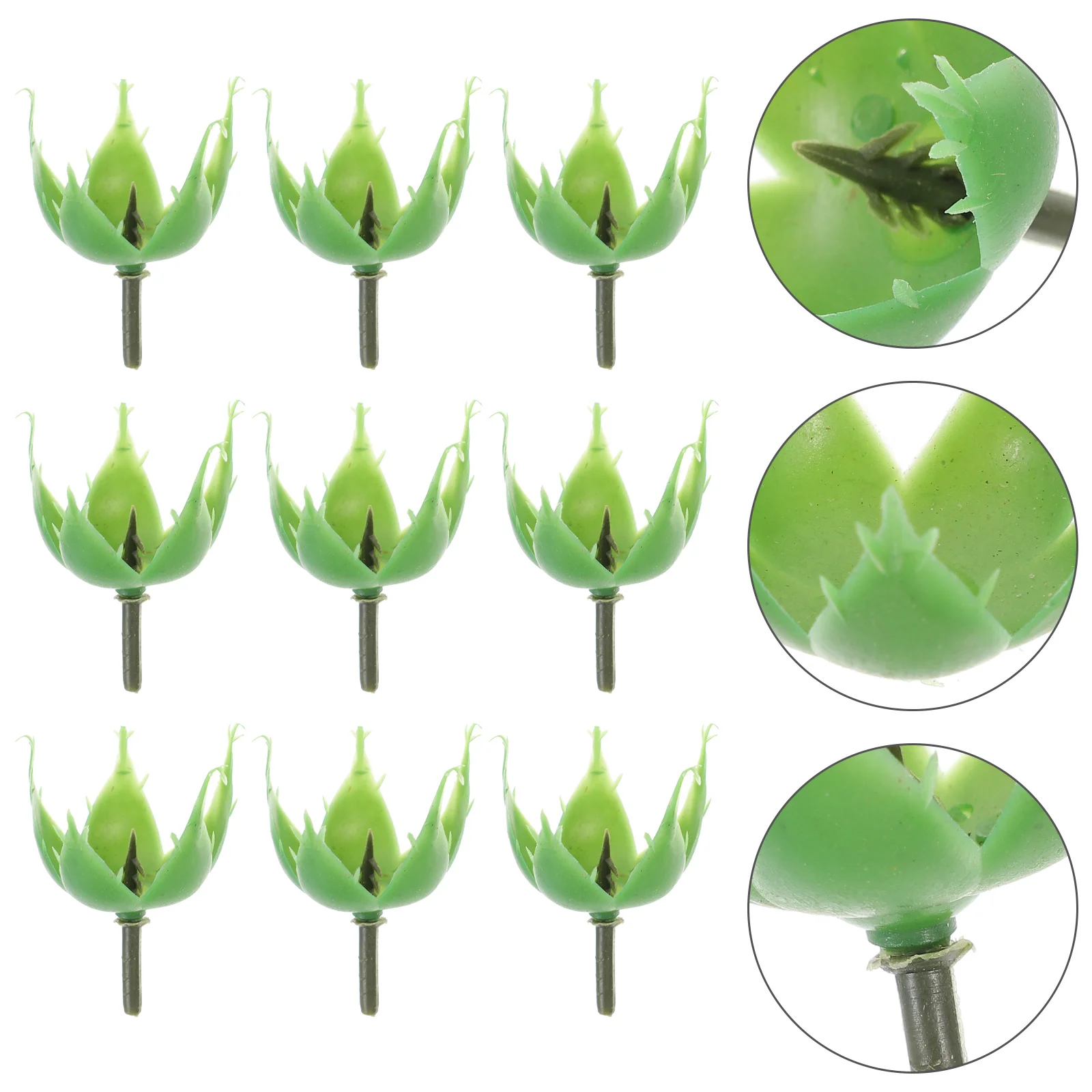 100 Pcs Soap Flower Holder Calyxes For DIY Artificial Flowers Dedicated Plastic Simulated Supplies Sepals Fake