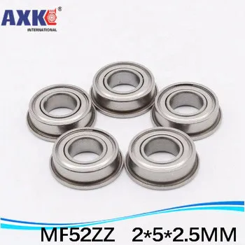 50pcs Free Shipping High Quality ABEC-5 Z2V1 Flange Ball Bearings MF52ZZ / LF520ZZ Size 2*5*6.2*2.5*0.6 Mm Inch Bearing AXK * 99