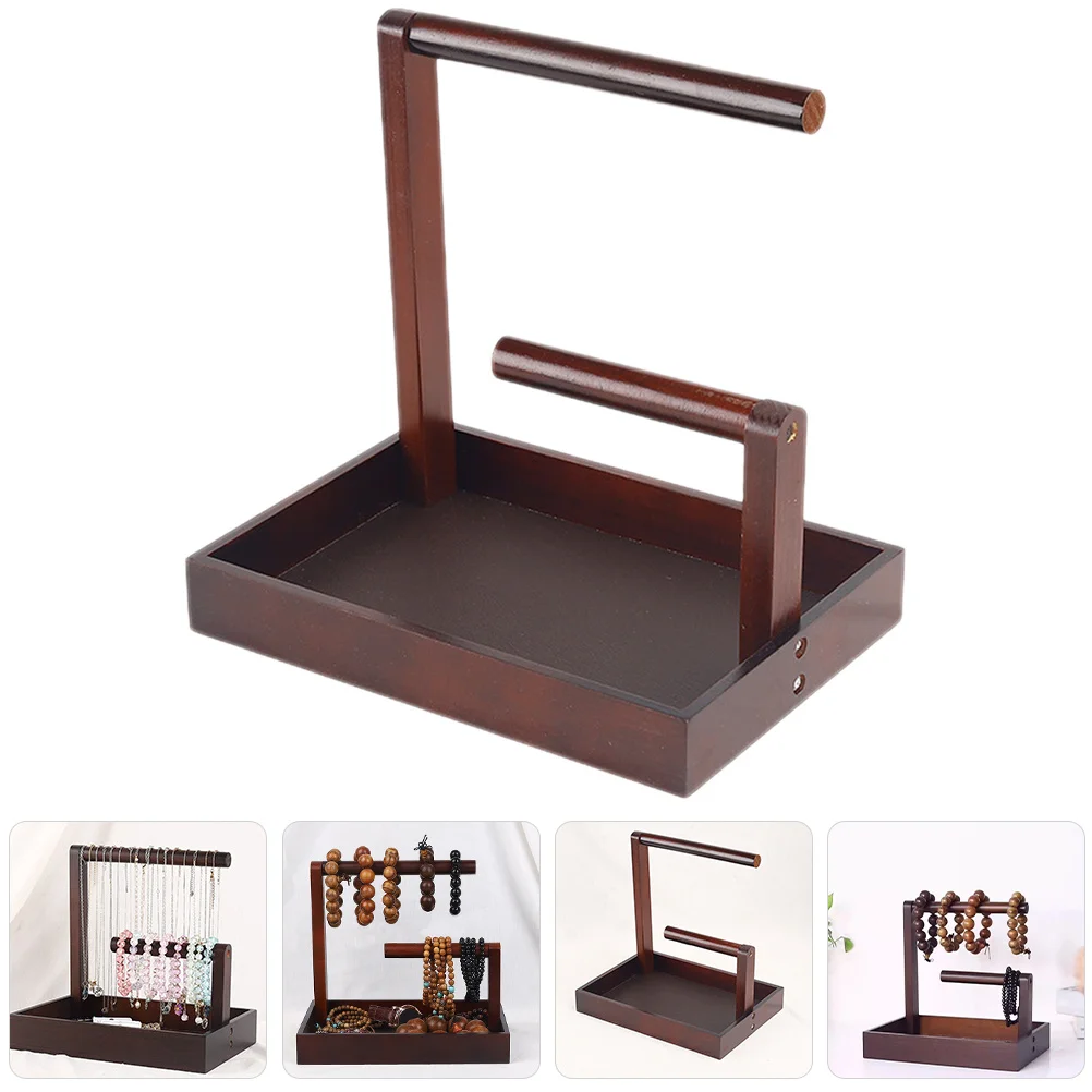 

Wooden Bracelet Organizer Display Stand Desktop Jewelry Rack Holder for Bracelets Bangles Keychain Bracelet Holder