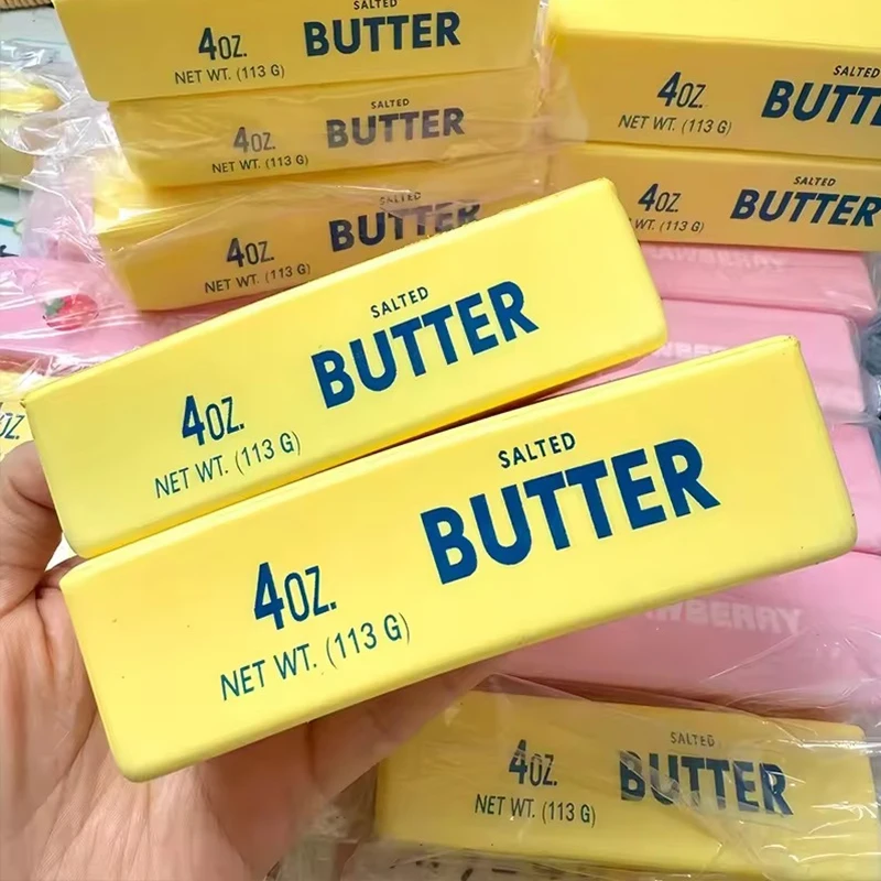 Squishy Butter Stick Stress Ball Soft Butter Stick Slow Rebound Squeeze Fidget Toys ASMR Sensory Anti-Stress Toy Festival Gift view 4