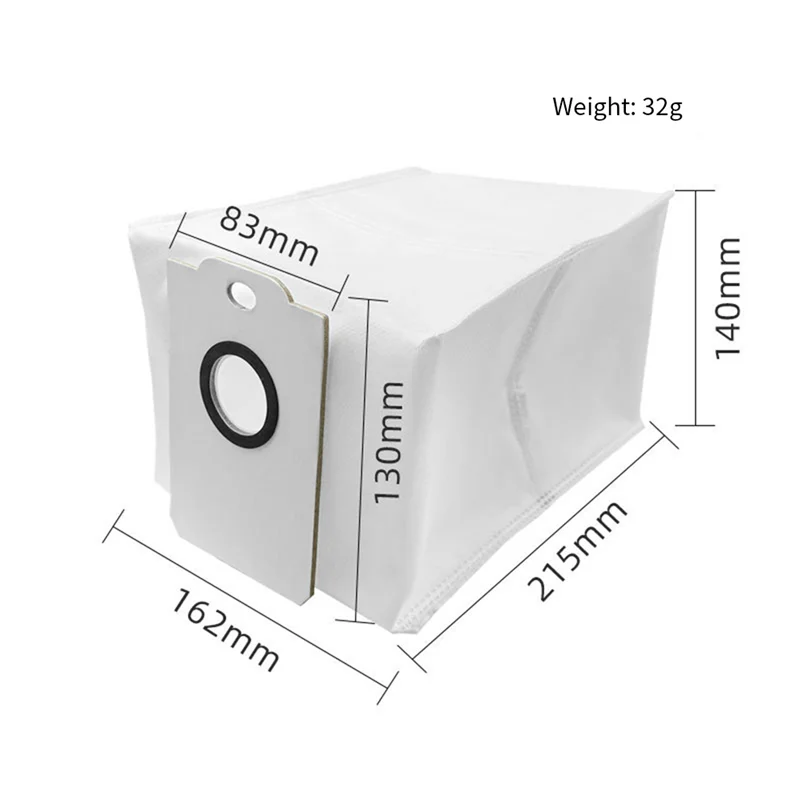 A83G-For Cecotec Conga 2499 جهاز آلي لتنظيف الأتربة فرشاة جانبية تصفية كيس الغبار استبدال حزمة فرشاة