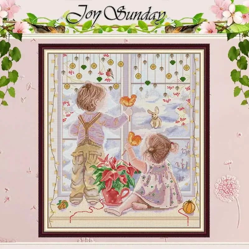 Wonderful Day Patterns Counted Cross Stitch Set DIY 11CT 14CT 16CT Stamped DMC Cross-stitch Kit Embroidery Needlework Home Decor