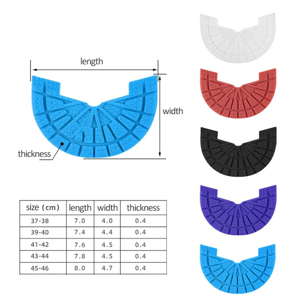 2Pcs Wear-resistant Outsole Insoles for Shoes Repair Anti-Slip SelfAdhesive Sole Protector Sticker Sneaker Heel Rubber Shoe Pads