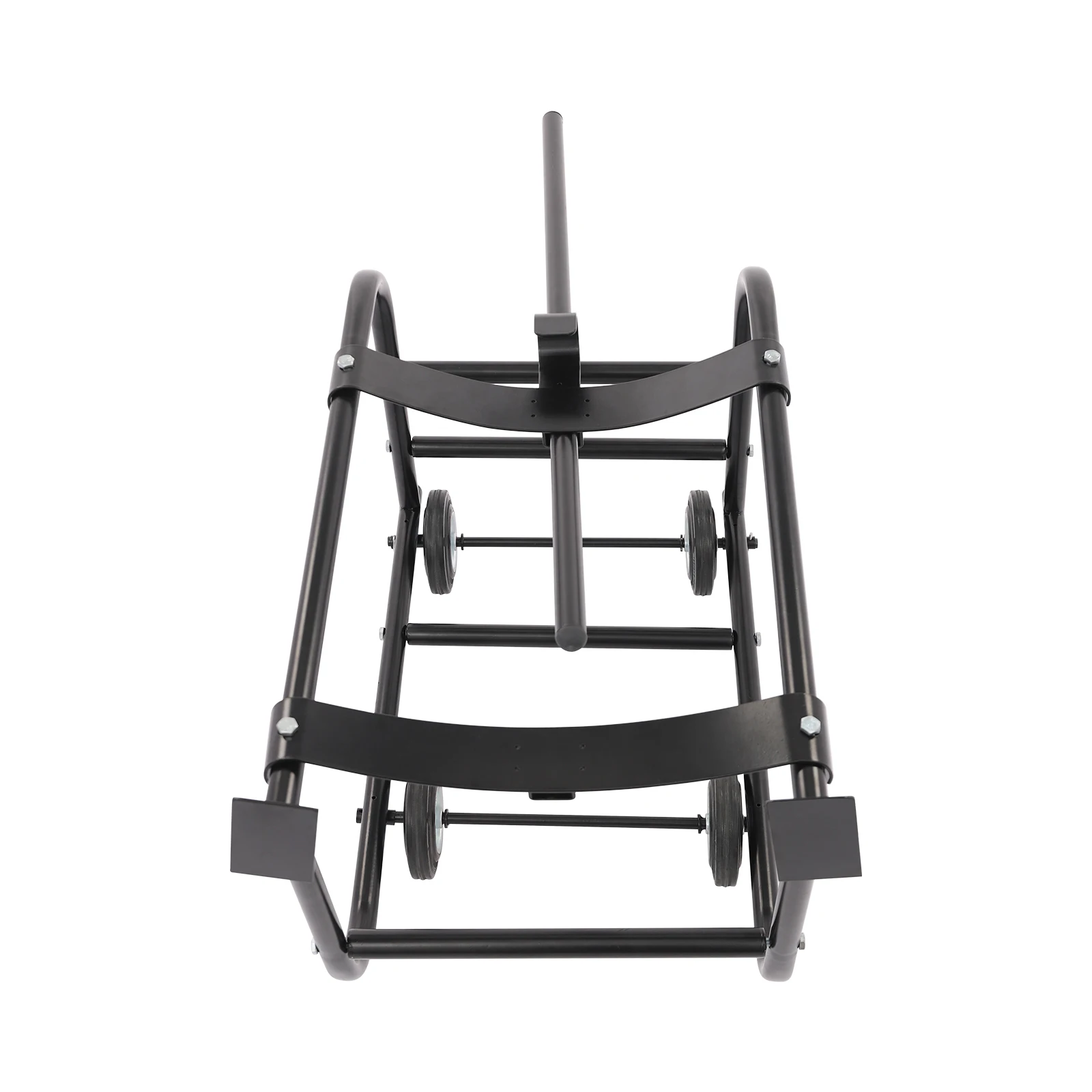 مهد طبل أسود 43.3*17.12*20.75 بوصة 272.15 كجم/600 رطل مع عجلات، مهد طبل 55 جالون، مهد طبل متحرك، حامل طبل #4