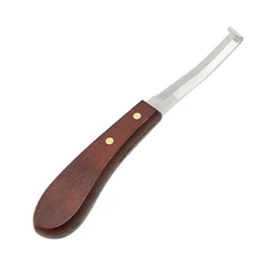 1 Pc Horse Hoof Knife Stainless Steel Double Edge Blade Hoof Trimming Knives With Wooden Handle Cattle Sheep Hoof Trimming Tool