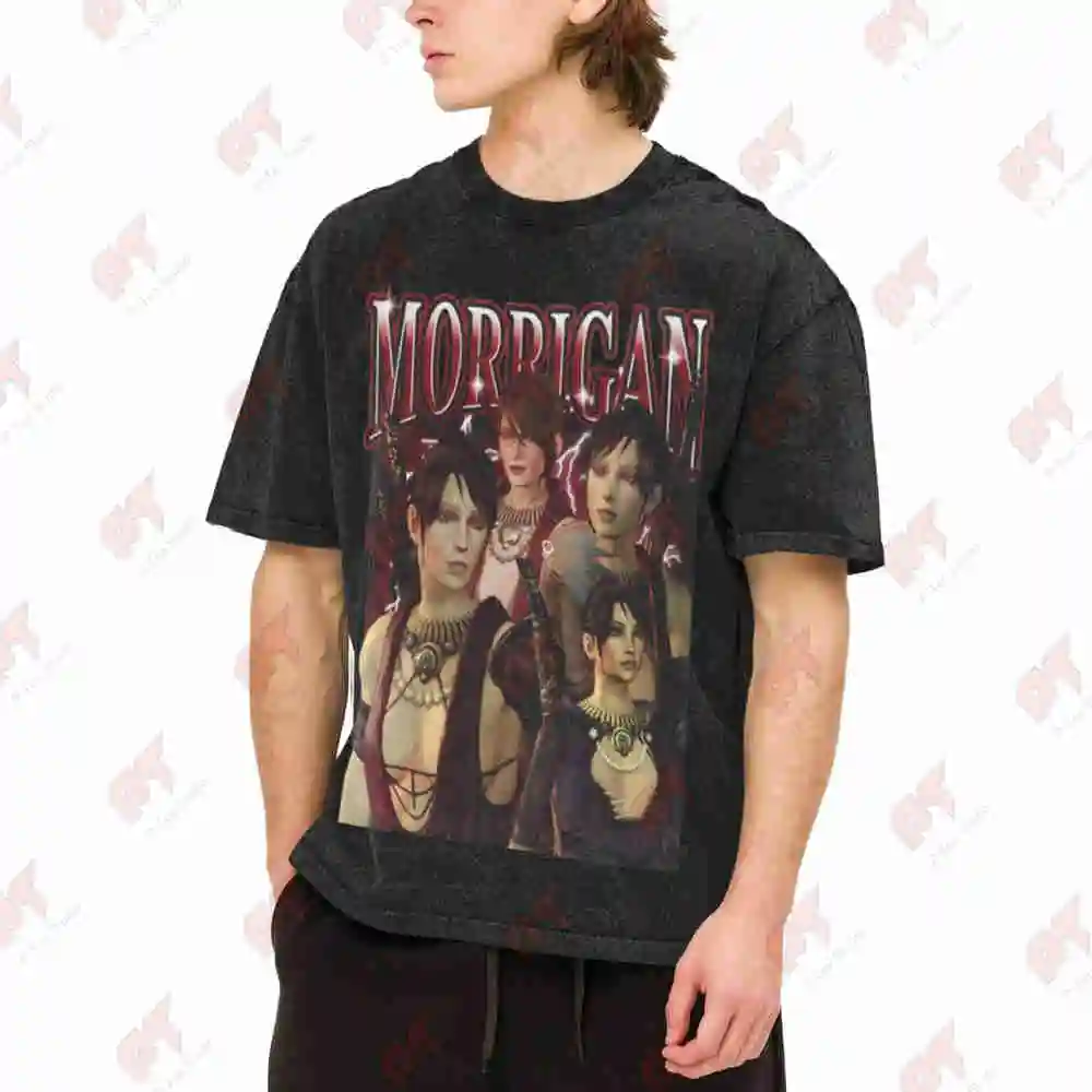 Dragon Age Morrigan Vintage Washed Tee Pure Cotton T-Shirt