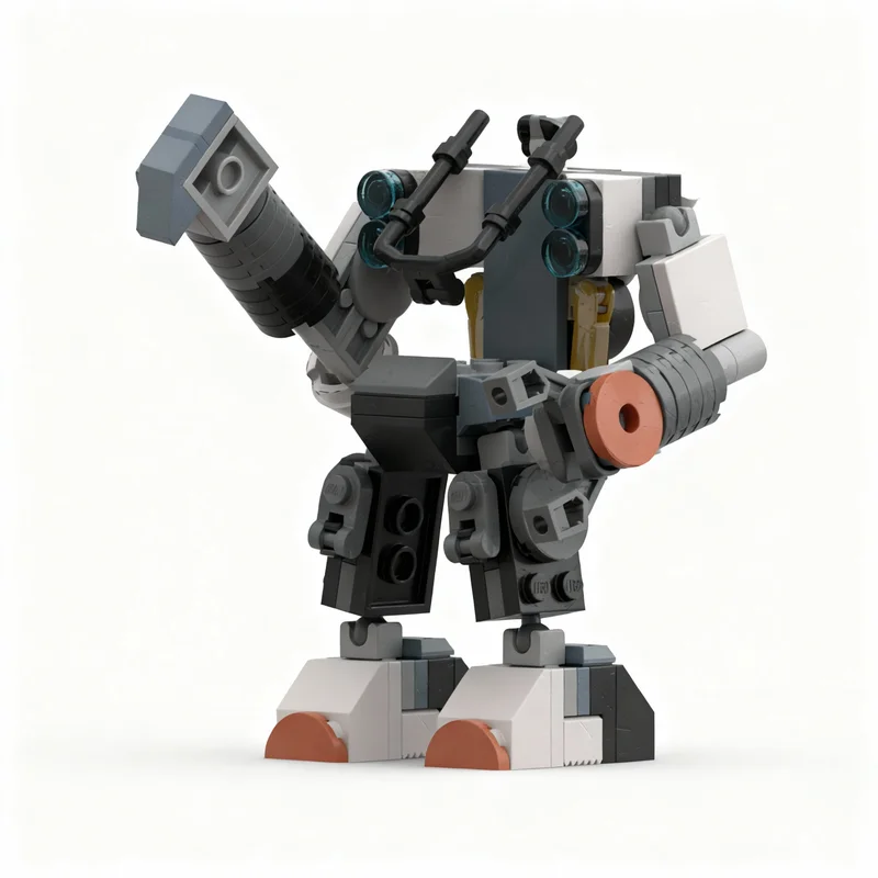 125pcs MOC Space Construction Mech Mod City Model Building Blocks Toy Architecture Christmas Gift Creative DIY Assemble Kids