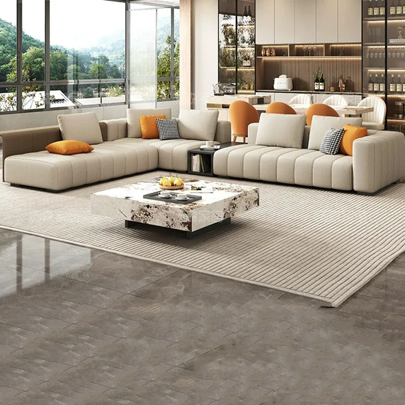 Luxury Modern Living Room Sofas Puffs Futon Sectional Armchair Nordic Living Room Sofas Replica Designer Divano Home Furniture - view 3