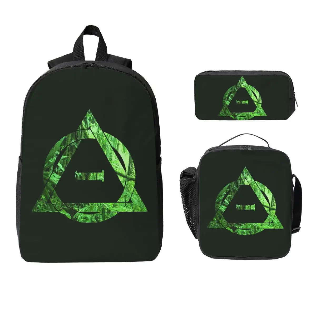 

Forest Therian Backpack Student Boys Girls BookBag School Bag Computer Shoulder Bags 3ps Insulated Lunch Bag Pencil Case