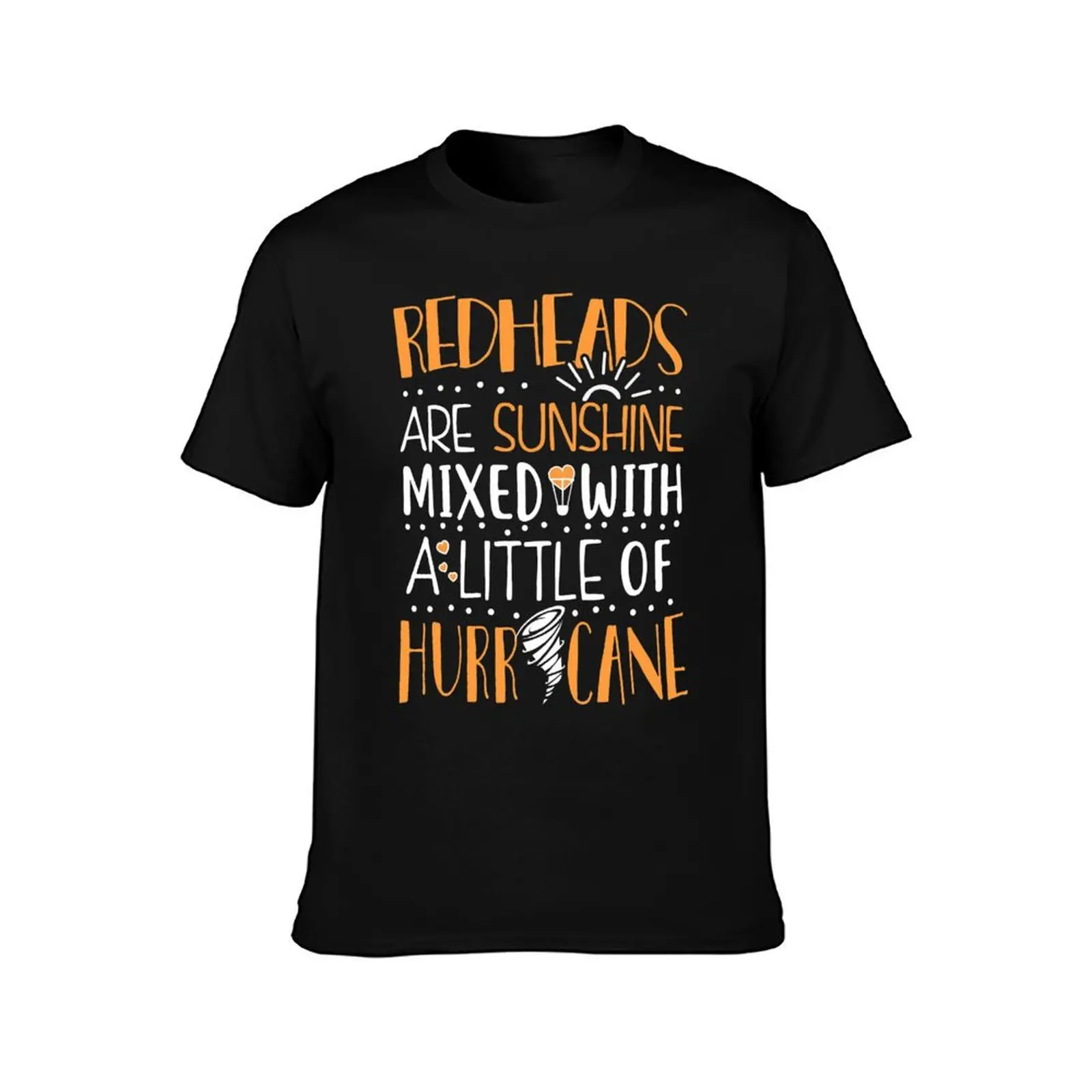 Redheads Are Sunshine Mixed With a Little Of Hurricane T-Shirt Independence Day Short Sleeve T-Shirt