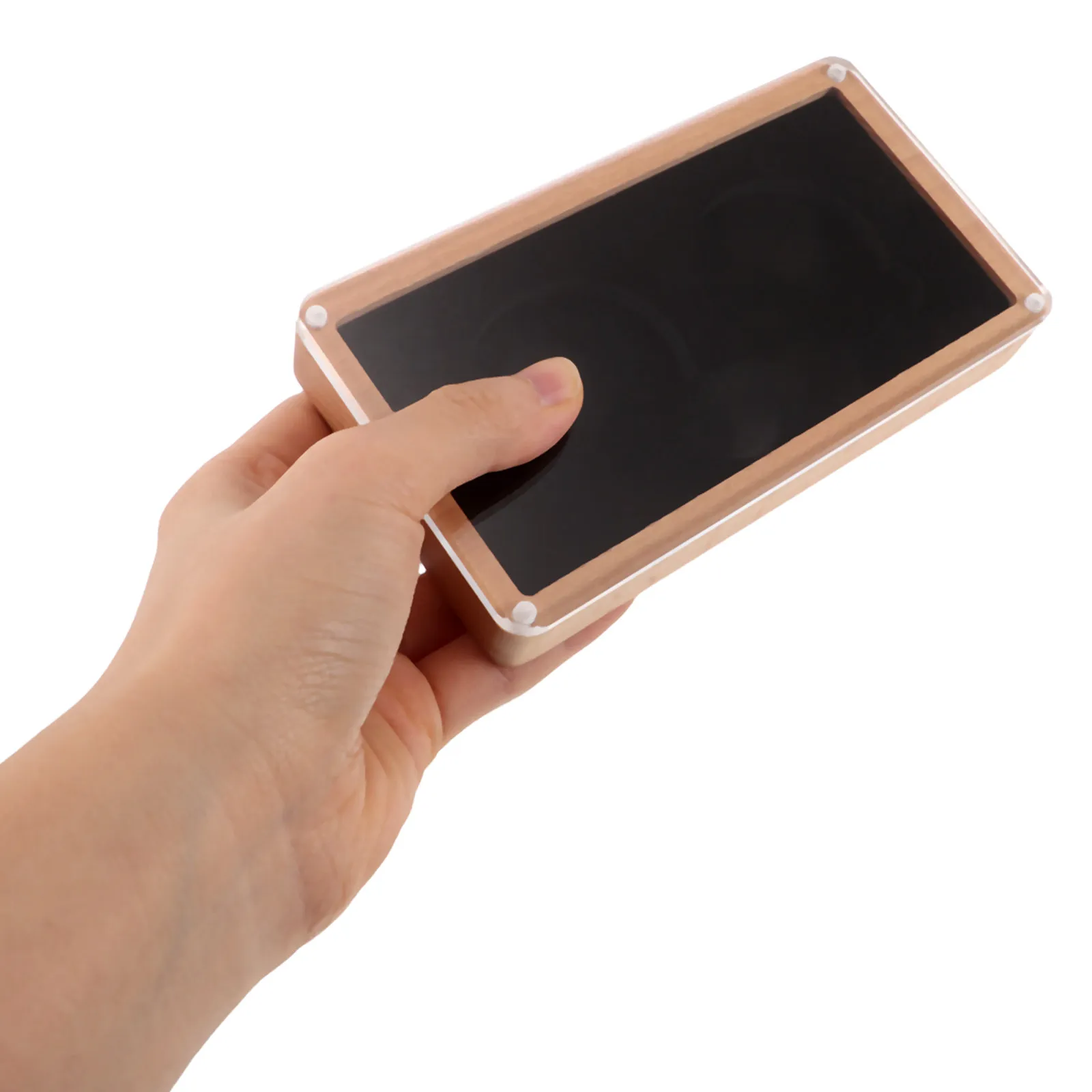 

Medal Badge Display Box 5.6x2.8x0.8 Inch Elegant Transparent Shadow Box for Sports Awards Pins Badges Collectibles with Soft