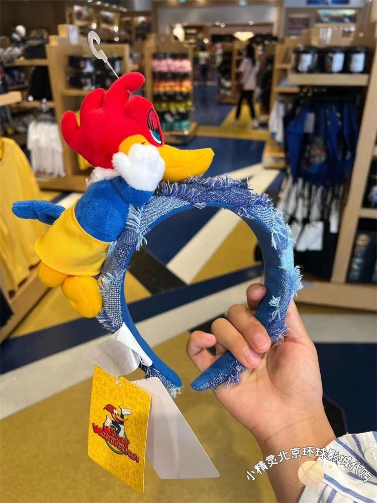 キツツキ-ウッディ-ぬいぐるみ-ヘアバンド-ヘッドバンド-ヘアクリップ-ヘッドウェア-お土産-3歳以上の女の子向け-アメリカ製-漫画アニメーション