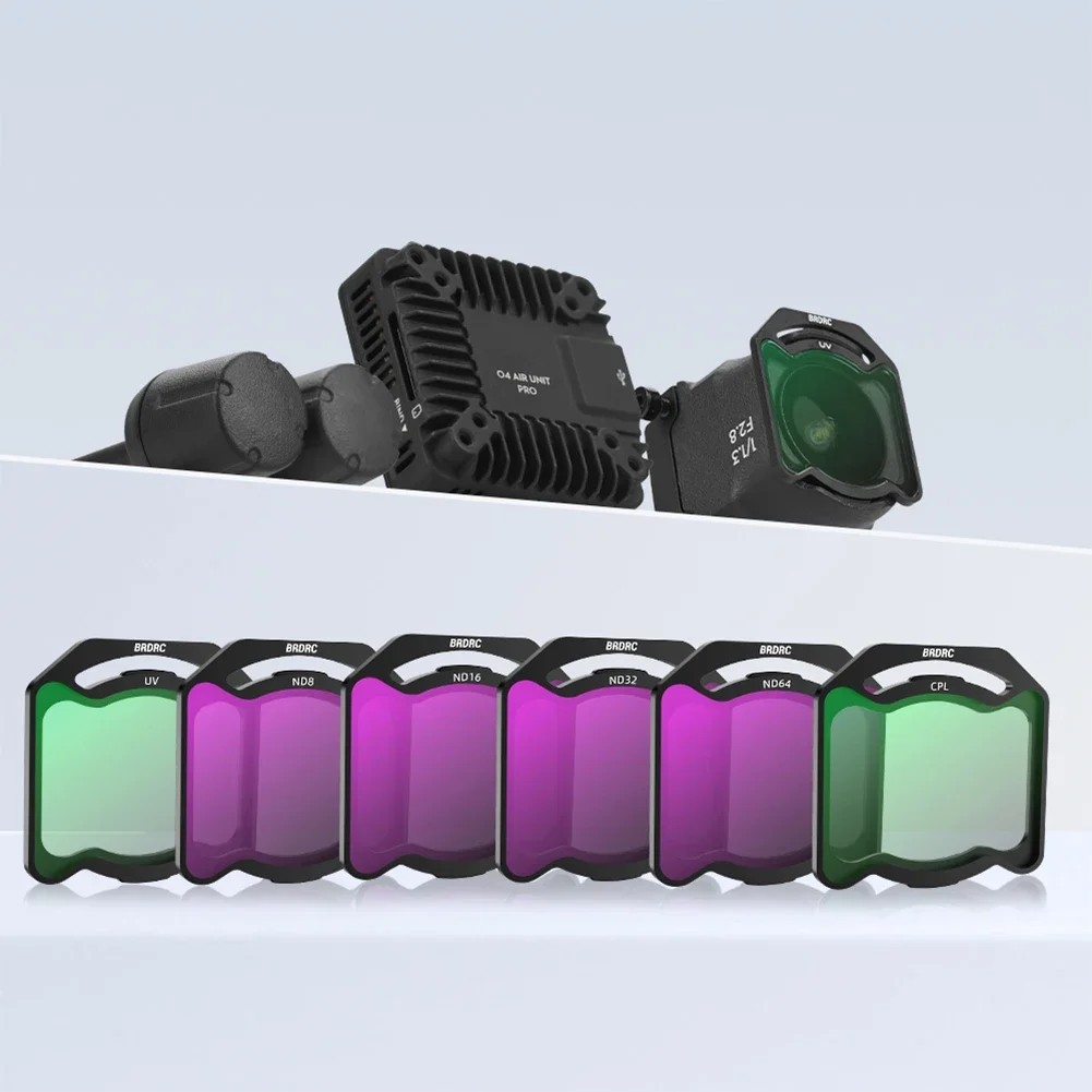 ل DJI O4 وحدة الهواء برو مرشح عدسة مجموعة مرشحات متعددة المغلفة الزجاج البصري/إطار سبائك الألومنيوم UV CPL ND8/16/32/64 CPL المستقطب #3
