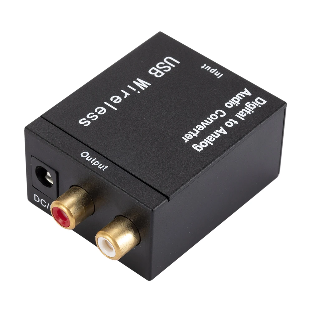 192KHz Audio-Konverter-Adapter mit optischem Kabel 1m DAC-Konverter Bluetooth-kompatible optische Faser für Verstärker, Receiver, Lautsprecher