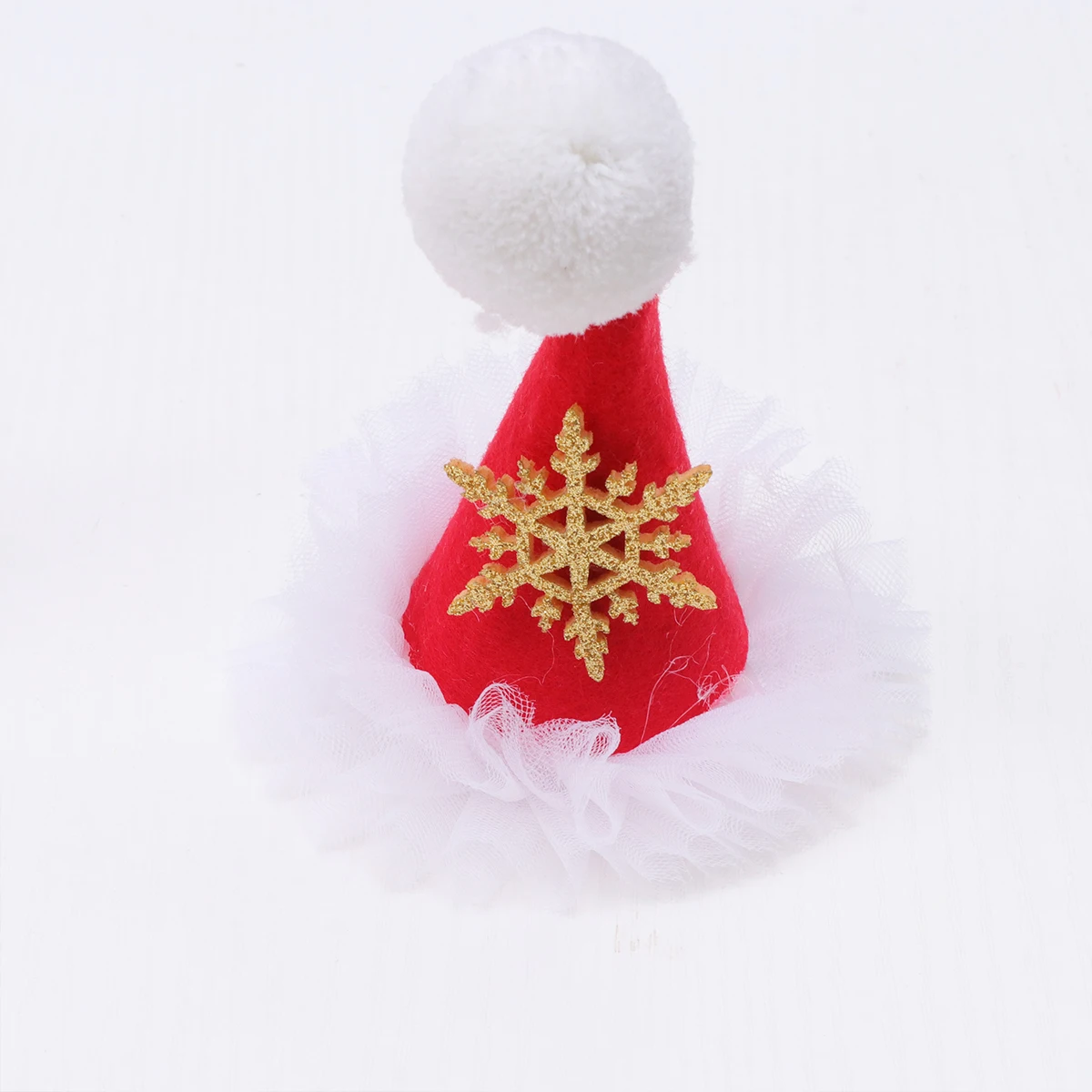 

6PCS Christmas Hairpin Set Sweet Santa Hat Clips Small Decoration for Kids Girls Durable Material Festive Vibe Gift Idea