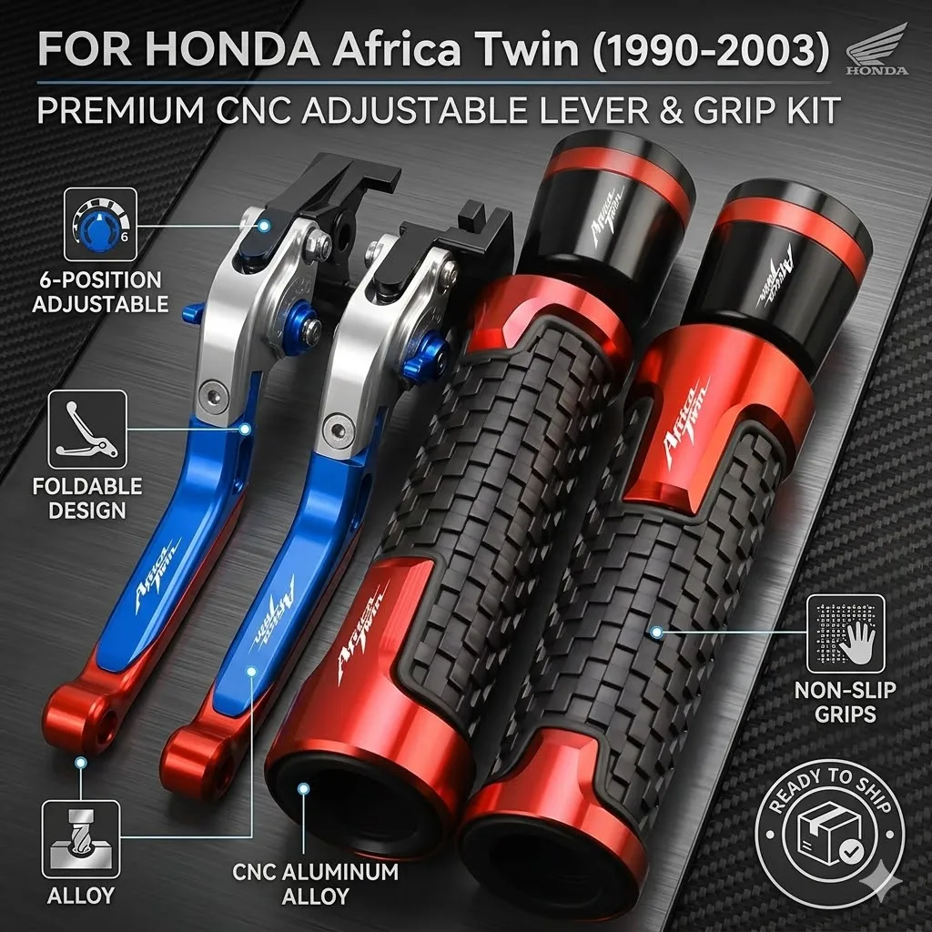 Motorcycle Brake & Clutch Levers Handlebar grip For Honda XRV750 L-Y Africa Twin XRV 750 1990 1991 1992 1993-2003 2002 2001 2000