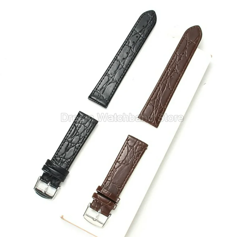 Wear-Resistat Durable Premium Quality Business Style Genuine Leather Watch Strap for Longines La Grande Classique Lyre L2 L4