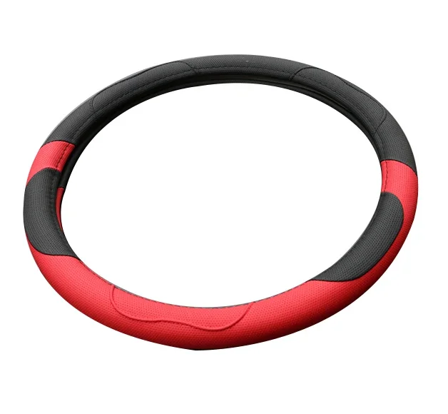 1 قطعة 38 سنتيمتر ل FAW BESTURN X40 X80 B50 B70 B90 أربعة مواسم الطبقة الأولى الجلود غطاء عجلة القيادة #5