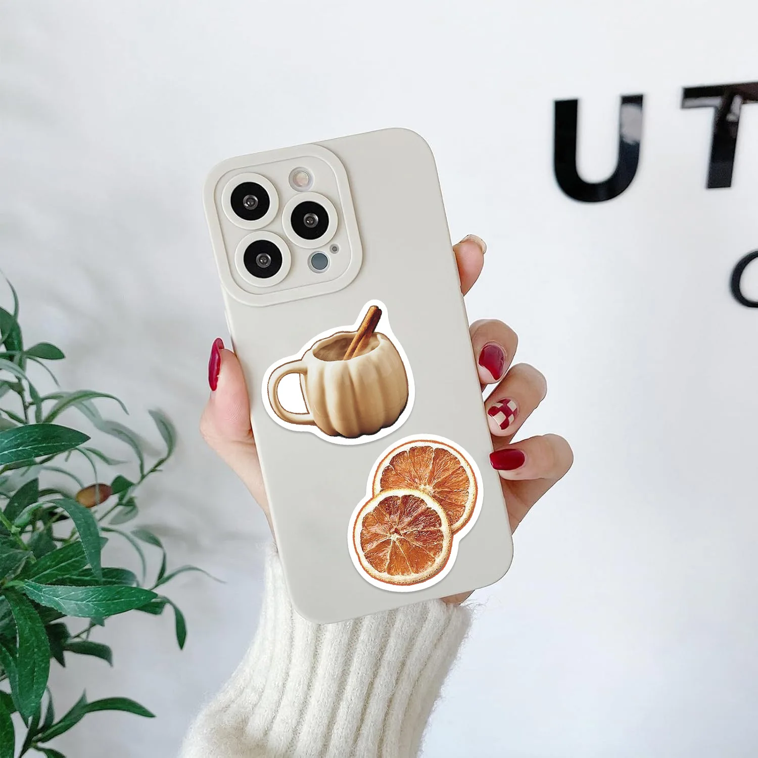 53PCS Autumn Elements Cartoon Stickers INS Style Graffiti Decoration DIY Notebook Suitcase Guitar Refrigerator Phone Decals Toys