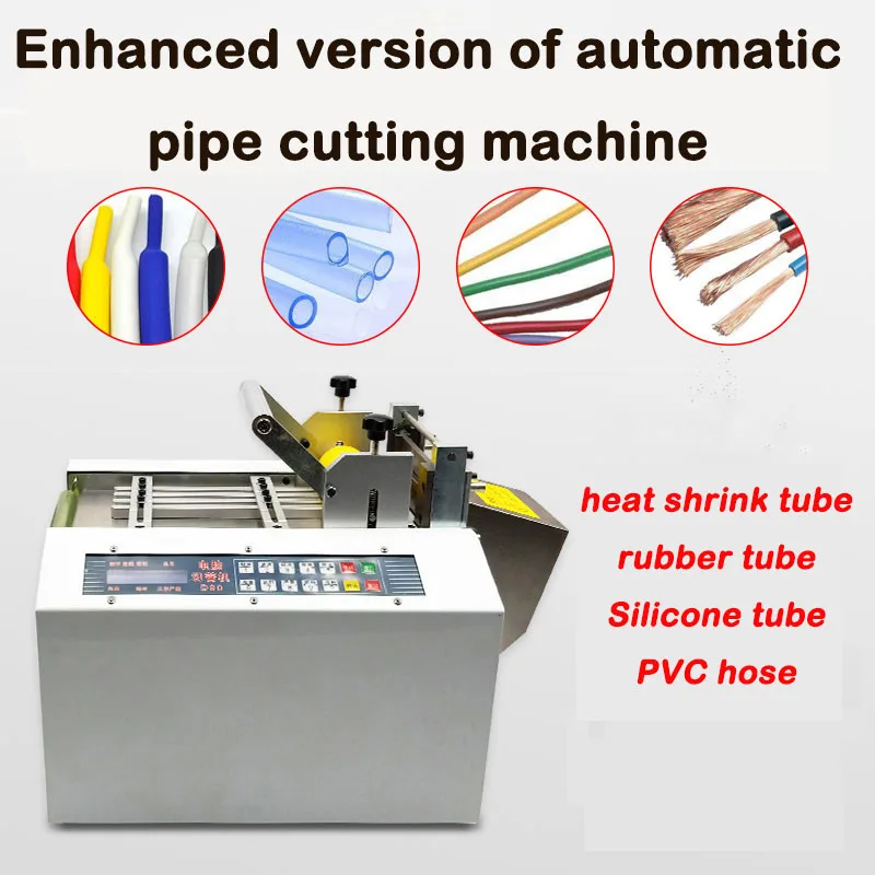 Microcomputer heat shrinkable tube cutting machine PVC hose cutting machine automatic feeding Teflon tube cutting machine