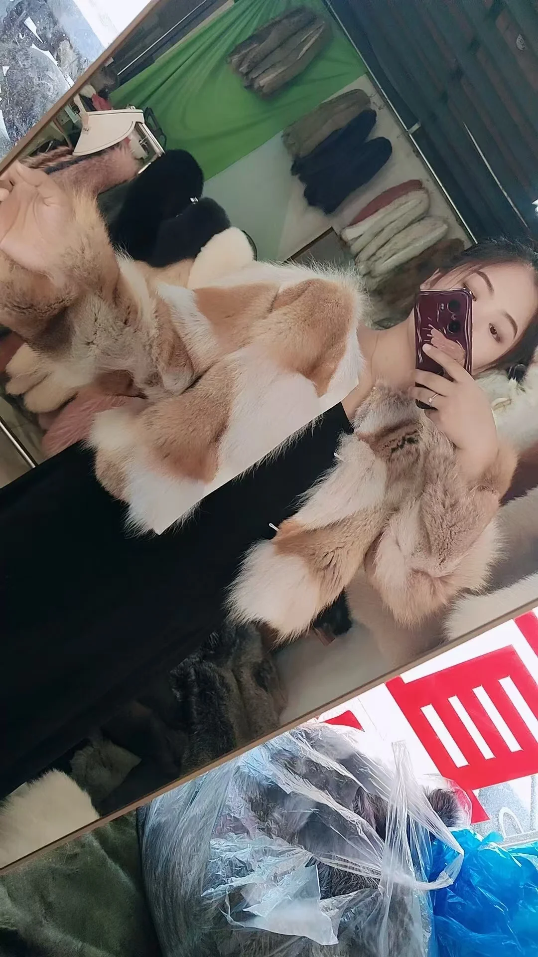 New imported rare wolf fur short genuine fur coat women's short fox coat winter light luxury warm fur coat