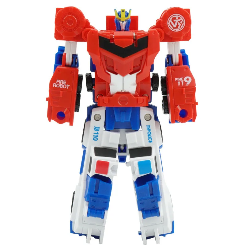 Silver Winged Flying Dragon Toy Magical Unicorn Transformation Bouncing Car Magnetic Deformation Robot Action Figure for Boys