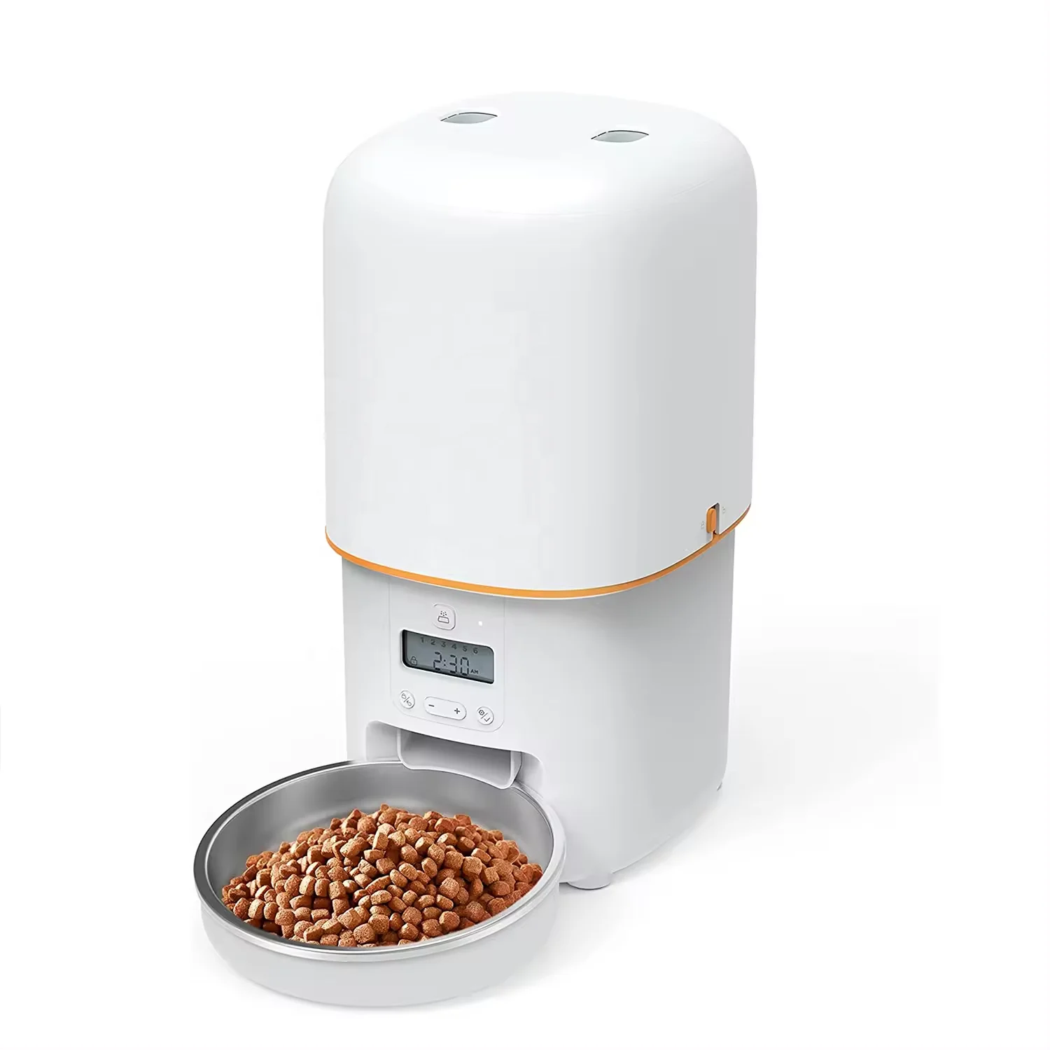 Smart 4L WiFi-Enabled Pet Feeder With Customized Meal Times And Voice Recording Feature For Cats And Dogs