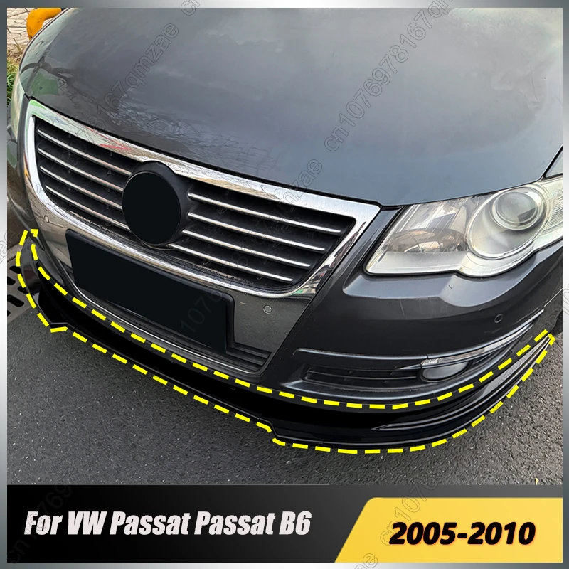 

Car Front Spoiler Lip Lower Splitter Blade For VW Volkswagen Passat Passat B6 Standard Version 2005-2010 Body Kit Modification