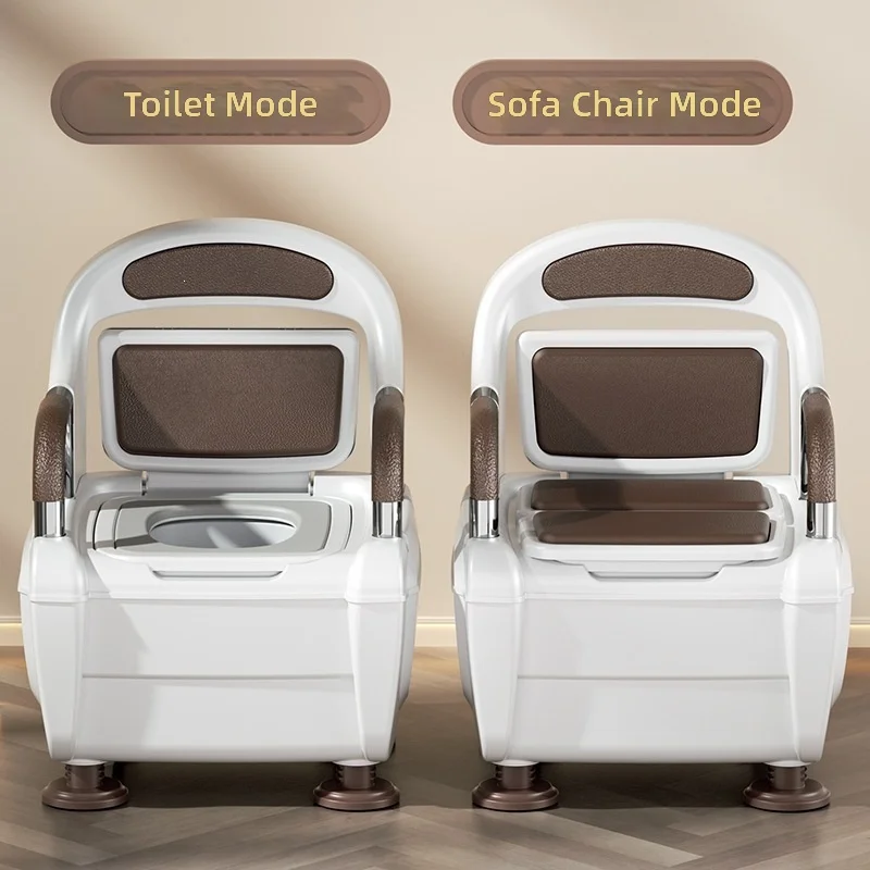 Portable Toilet Seat, Elderly Pregnant Women Adult Potty Chair, Baby Toilet Trainer, Home Bathroom Commode, 4 in 1 Adjustable