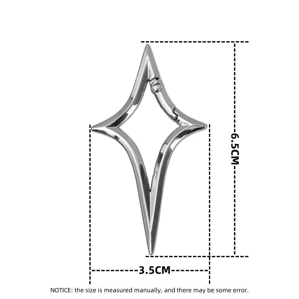 Cross Shaped Star Hook Buckle Keychain
