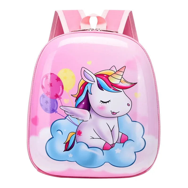 Mochila de unicornio para niña y niño, morral escolar de dibujos animados