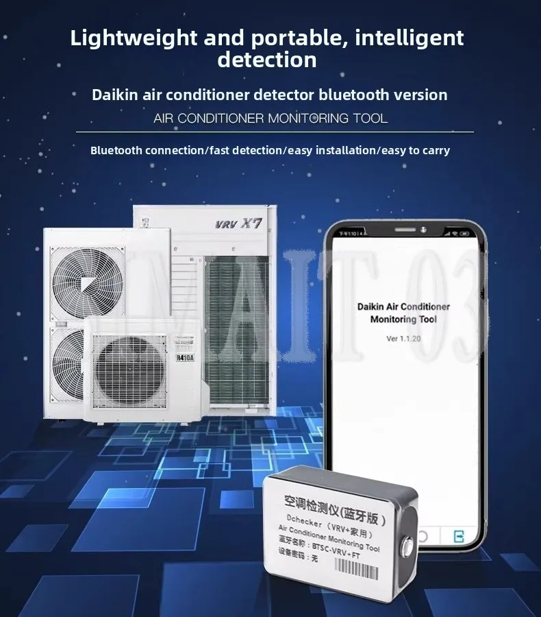 For Daikin Split AC Diagnostic Tool | D-Checker, Reads Fault Codes Without Outdoor Unit Connection