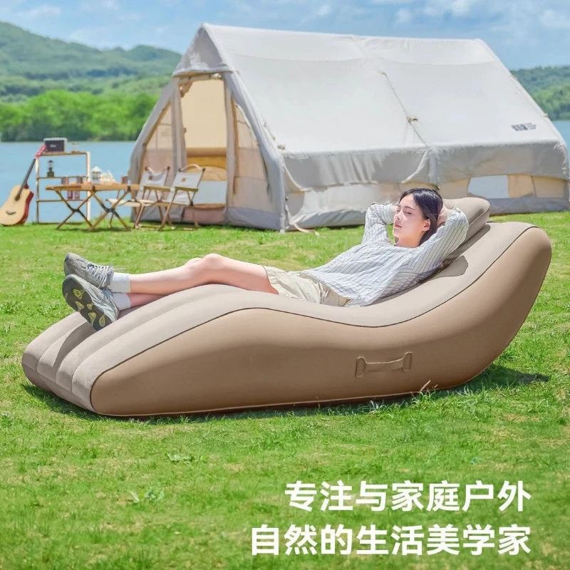 Automatic inflatable sofa, electric outdoor sofa, tiltable lazy inflatable sofa, outdoor inflatable lounge chair sofa image 3