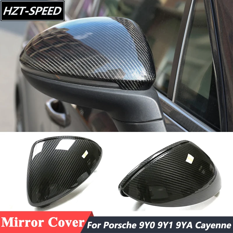 

Replacement Style Dry Carbon Fiber Left Right Driver Rearview Mirror Covers For Porsche 9Y0 9Y1 9YA Cayenne 2018 Up