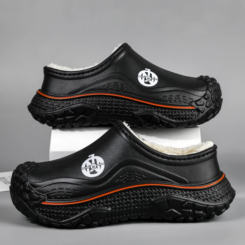 Winter Shoes Casual Waterproof Comfortable Outdoor Chunky Sole High Quality Brand Thickened Luxury Work Non Slip Cotton Slippers
