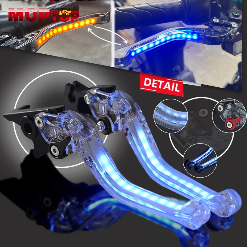 Motorcycle Always-on Turn Signal Light Adjustable Handlebar Brake Clutch Levers For Z900RS Z1000SX Z1000 /R ZX-6R 636 NINJA1000
