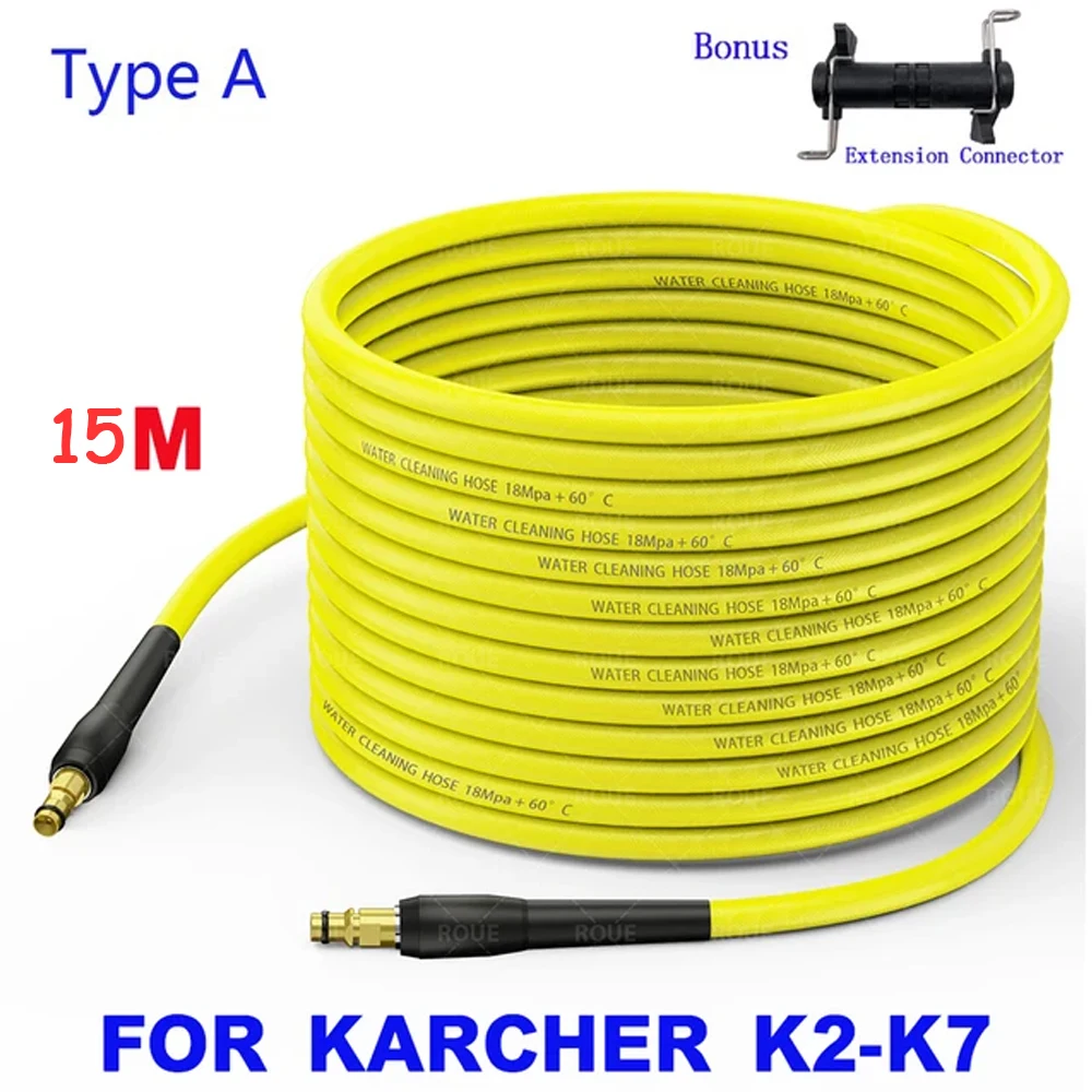 Voor Karcher Slang 6-20m Hogedrukreiniger Verlengslang K-Serie voor K2 K3K4 K5 K6 K7 Klik Snelkoppeling Auto Karcher pistool Wasmachine