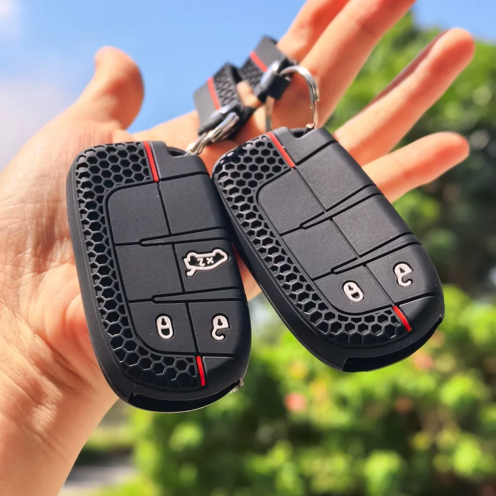 Keychain Case For Jeep Cherokee Compass S Renegade Grand Commander For Dodge Journey Challenger Jcuv Charger For Chrysler 300C