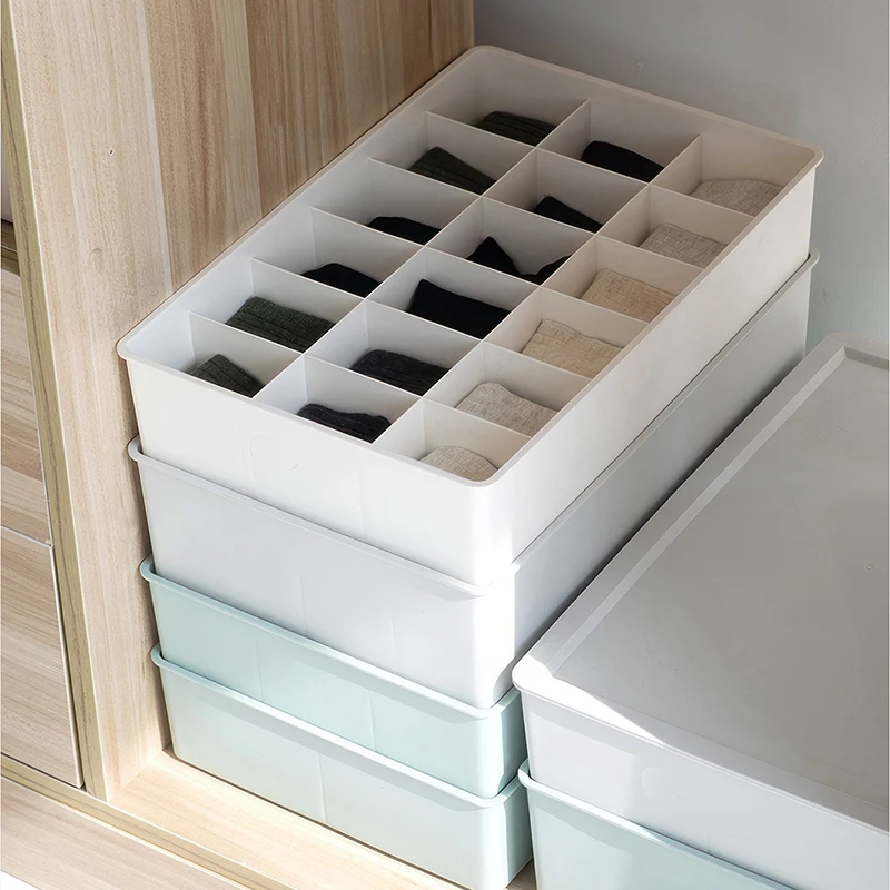 1 piece,plastic storage box,multi-functional storage box cover for socks,bras,ties,etc.,used for bedrooms,wardrobes,drawers,etc