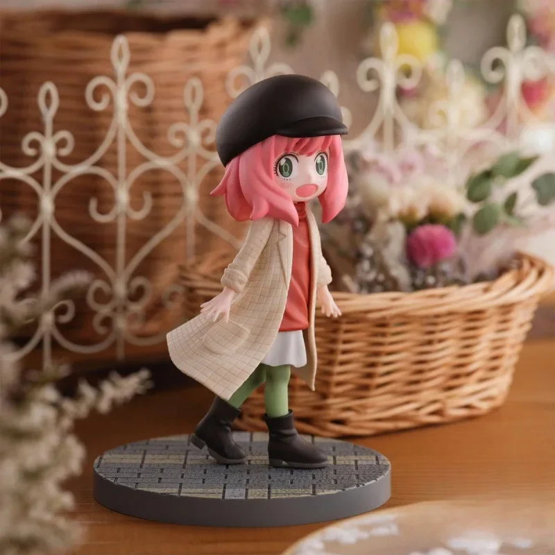 SPY FAMILY Moda Anya Forger Dress Up Carino Kawaii Gk PVC Statua Action Figurine Scrivania Anime Modello Giocattoli Figure Regalo 13,5 cm