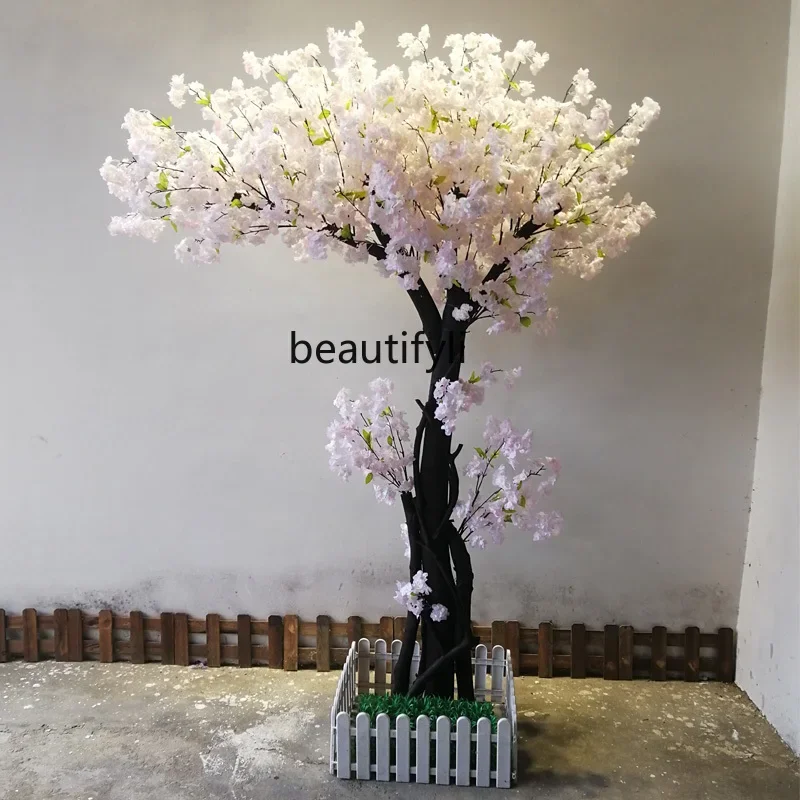 

Artificial Cherry Tree Peach Blossom Wishing Tree Interior Decoration Large Fake Flower Flower Tree Landscape