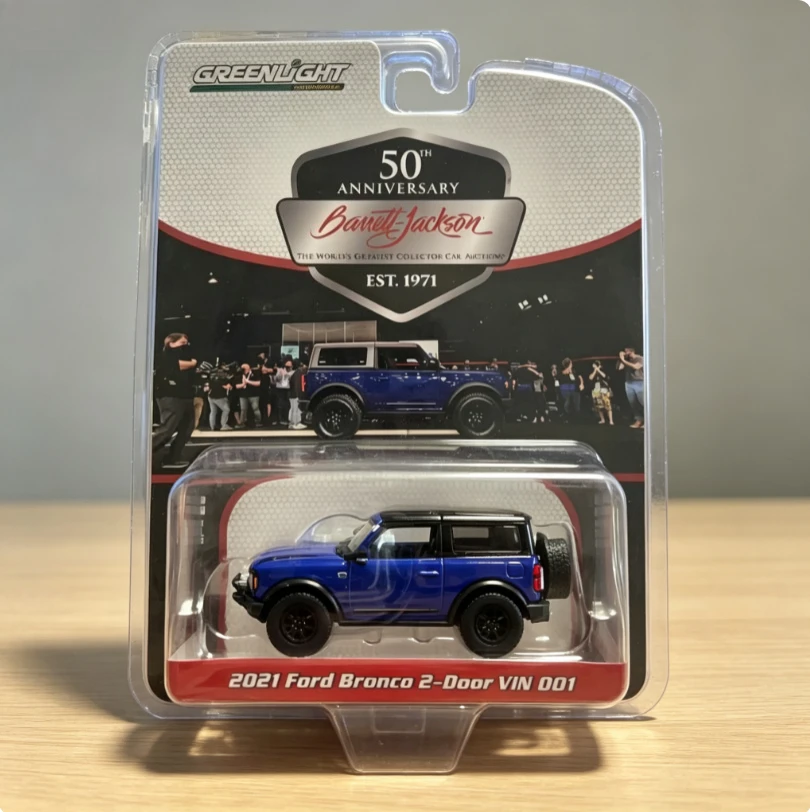 All 1:64  Series 2021 Ford Bronco 2-Door VIN 001 Diecast Metal Alloy Model Car Toys For  Gift Collection