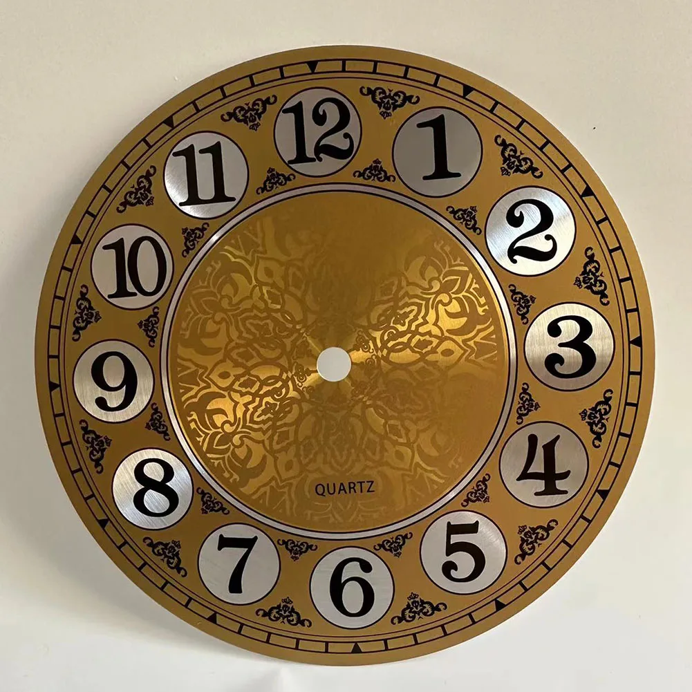 7 In Diameters 180mm DIY Quartz Wall Clock Dial Face Metal Design DIY Table Wall Clocks Vintage Metal Wall Clock Dial Face view 4