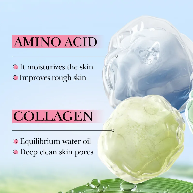 Rose Amino Acid Cleansing Mousse Removes Blackheads, Deeply Cleanses, Shrinks Pores, Gently Controls Oil and Removes Acne