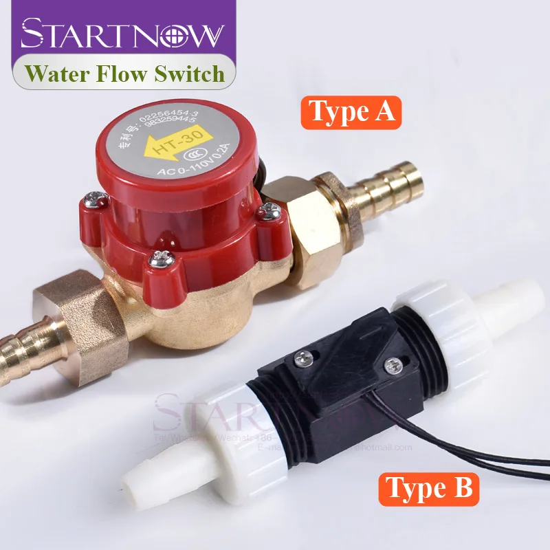 Startnow 6/8/10mm Nozzle Water Flow Sensor Switch Meter G1/2\