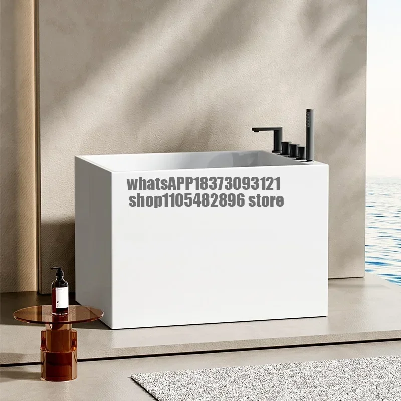 Bathtub No-Installation Acrylic Adult Small Apartment Deep Foam Integrated Mobile Independent Small Square Mini