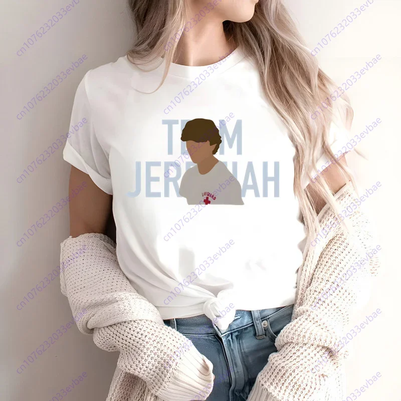 Abbigliamento da donna con stampa casual da donna T-shirt da donna di alta moda a maniche corte della squadra Jeremiah
