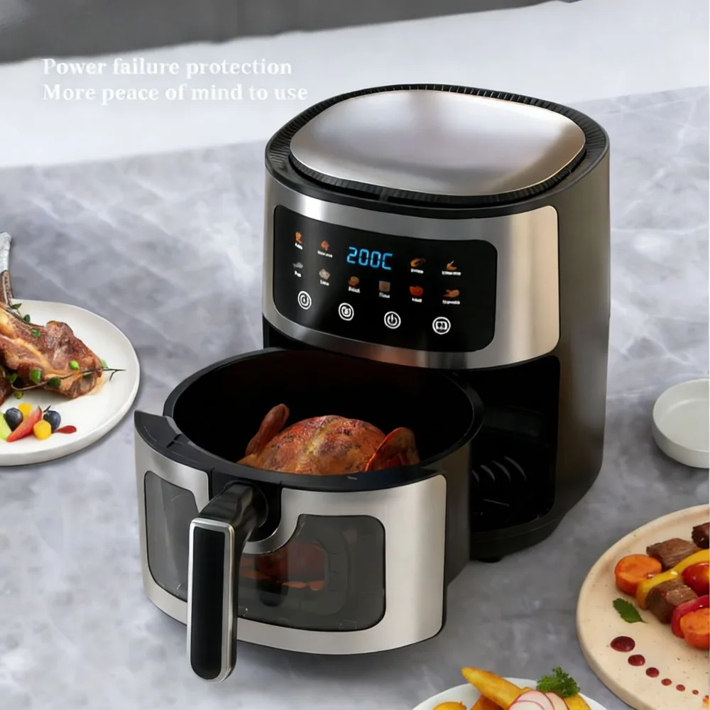 Smart Air Fryer, Household Extra Large Capacity, Oil-Free Automatic Electric French Fries Maker, Multifunctional Oven