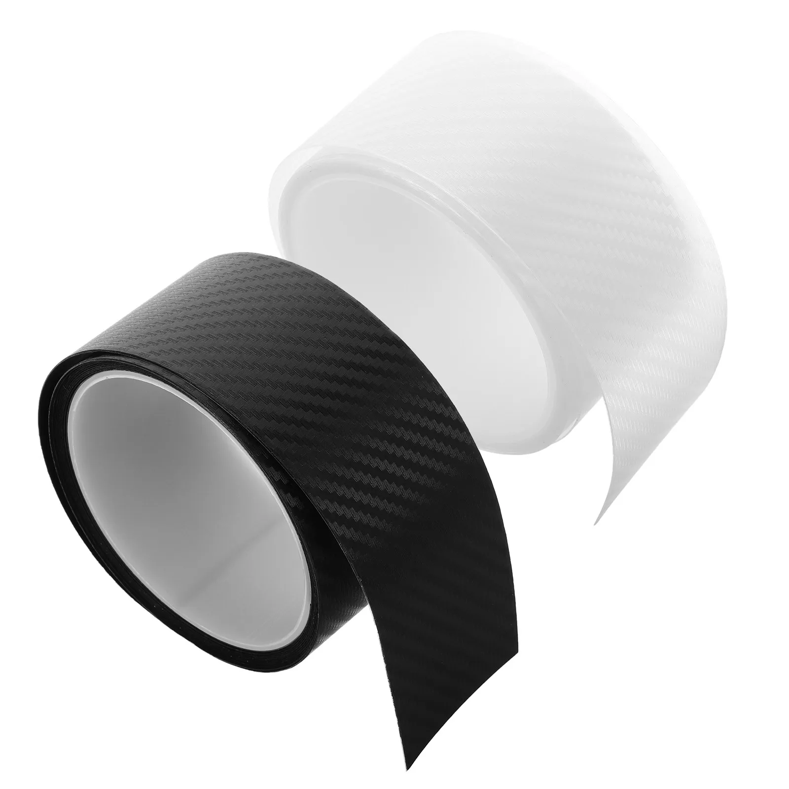 

2Pcs Matte Black Transparent Carbon Fiber Door Edge Guards Car Door Sill Protector Scratch Proof Universal Fit Easy Install